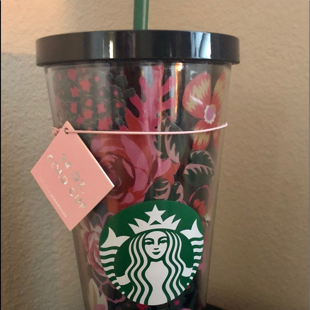 ☕️STARBUCKS☕️Ban.do “floral” venti cold cup $40